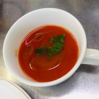 本格ガスパチョ(スペイン風トマトの冷製スープ)